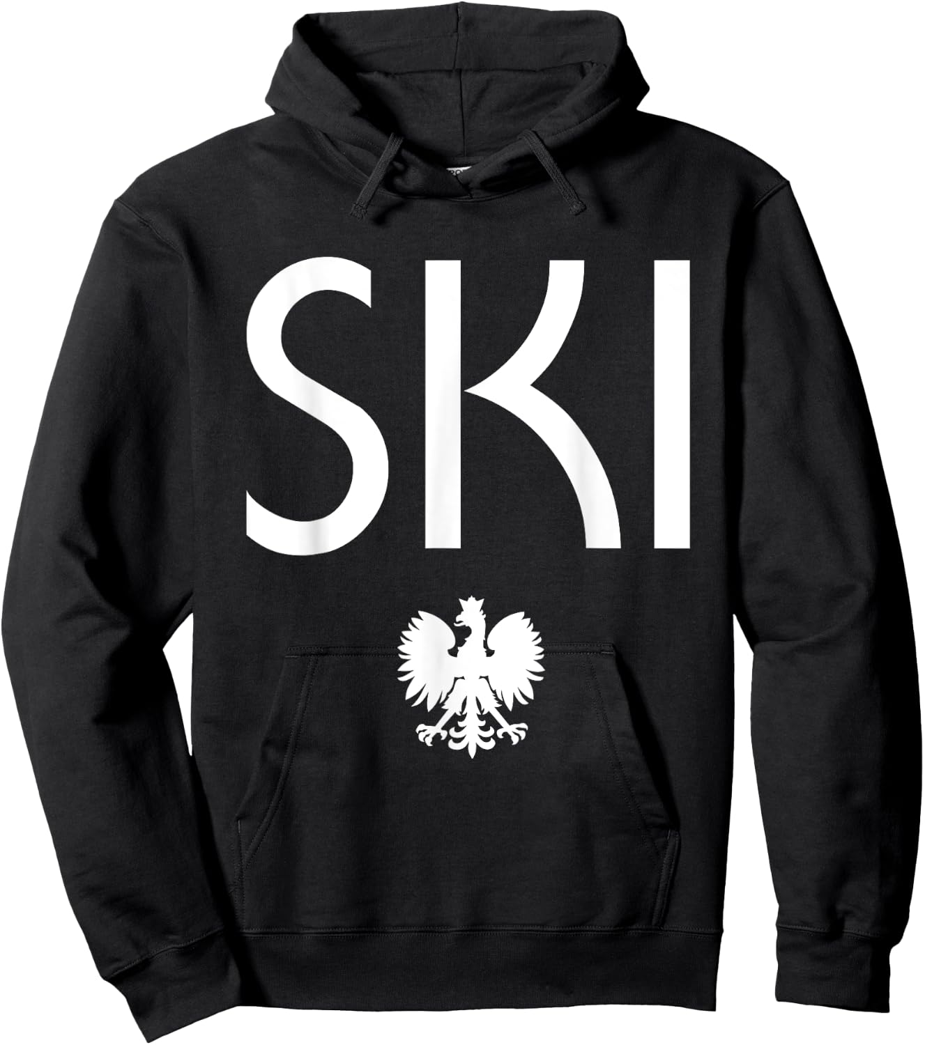 SKI Polish Eagle Dyngus Day Hoodie - Hoodie | Black