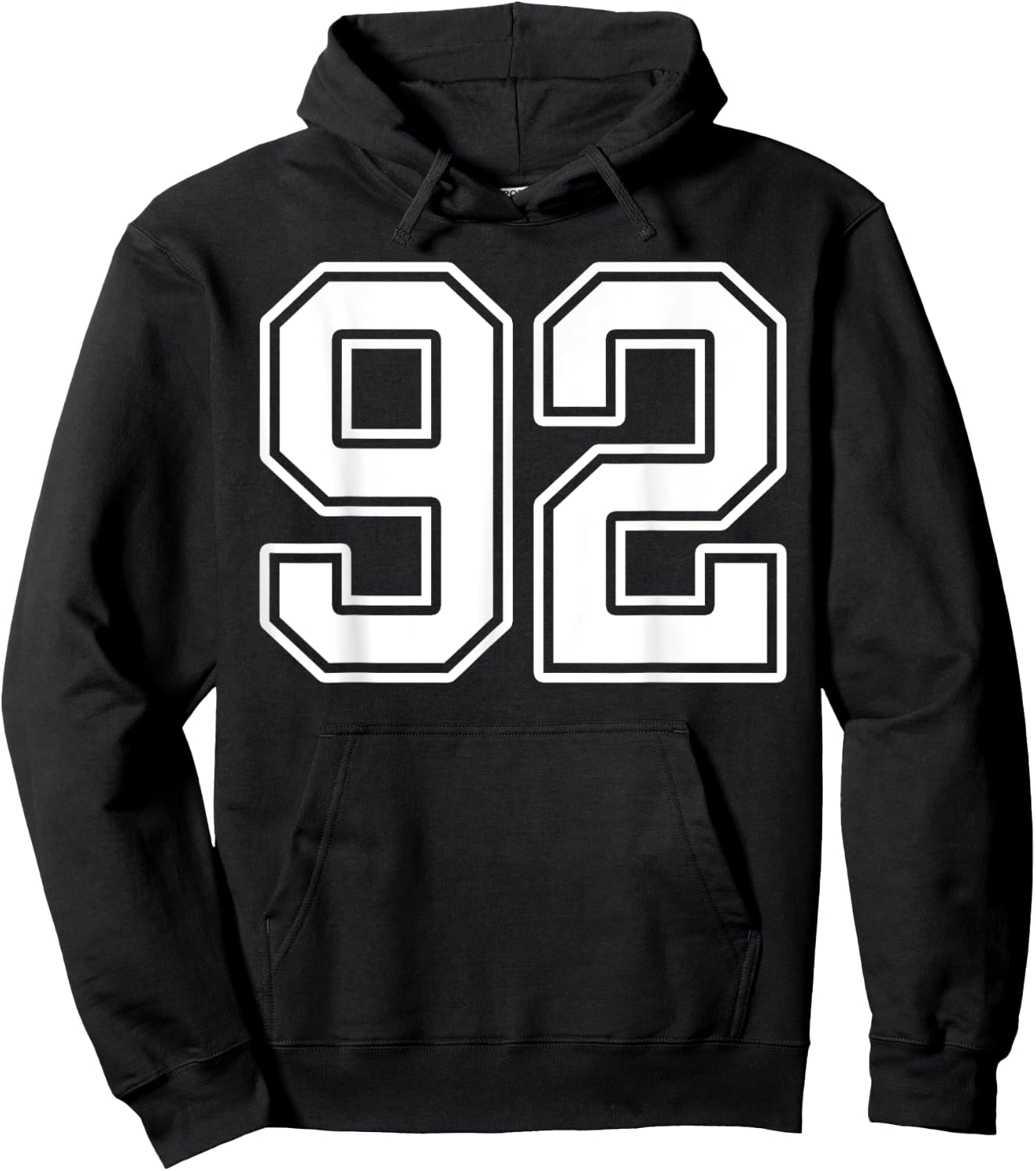 Number 92 Fan Player Jersey Style #92 Men Women Kids Hoodie - Hoodie | Black