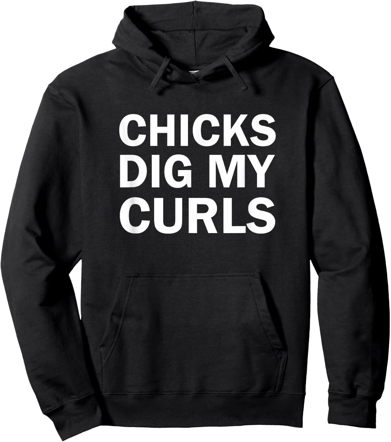 Dig My Curls Funny Chicks Dig My Curly Hair Hoodie - Hoodie | Black