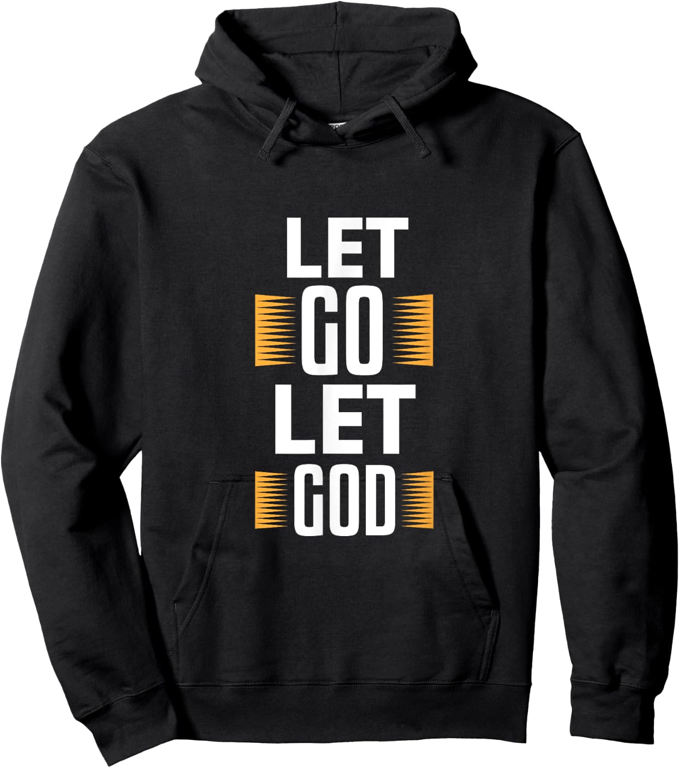 Let Go Let God - Christian God Faith Hope & Jesus - Pillars Hoodie - Hoodie | Black