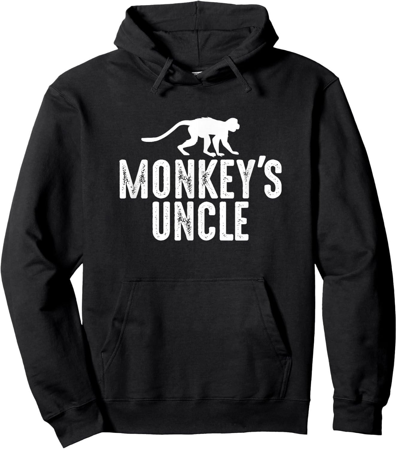 Monkey's Uncle - Funny Monkey Lover Gift Jungle Animal Lover Hoodie - Hoodie | Black
