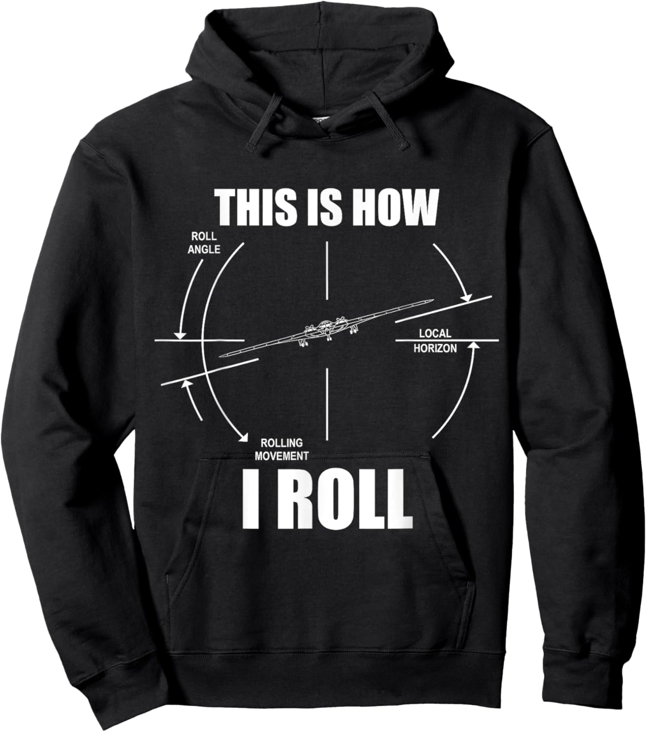 This Is How I Roll B-2 Stealth Bomber Pilot Flying B2 Hoodie - Hoodie | Black