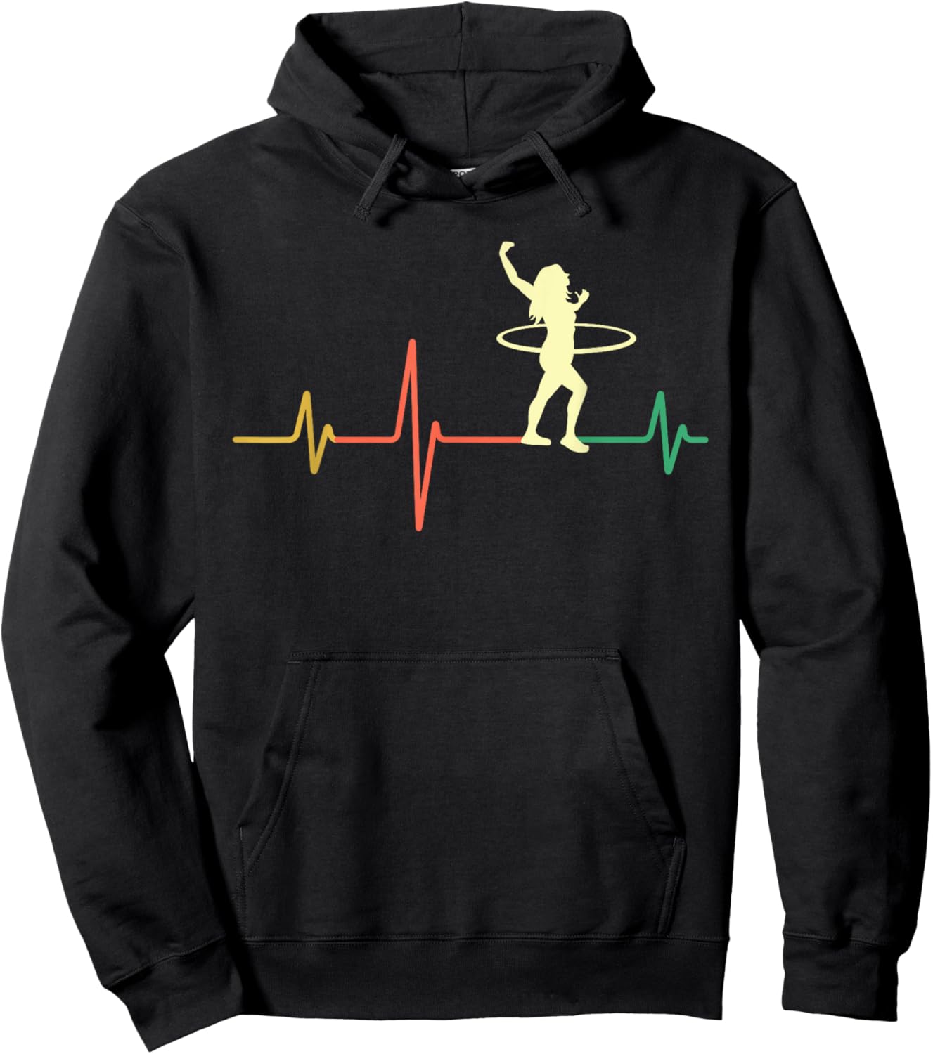 Hula Hoop Heartbeat Hoodie - Hoodie | Black