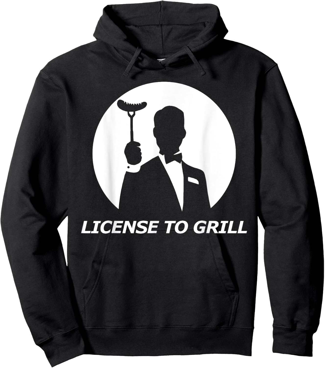 License to Grill funny BBQ License to Grill Hoodie - Hoodie | Black
