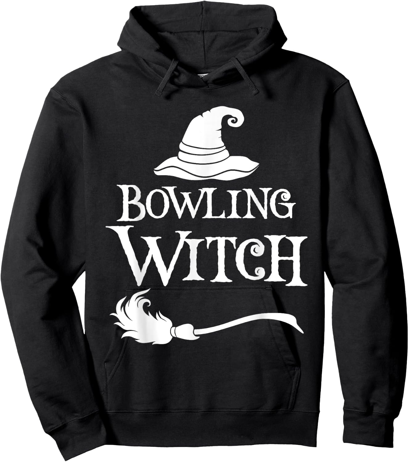 Bowling Witch Halloween Costume Shirt Hoodie - Hoodie | Black