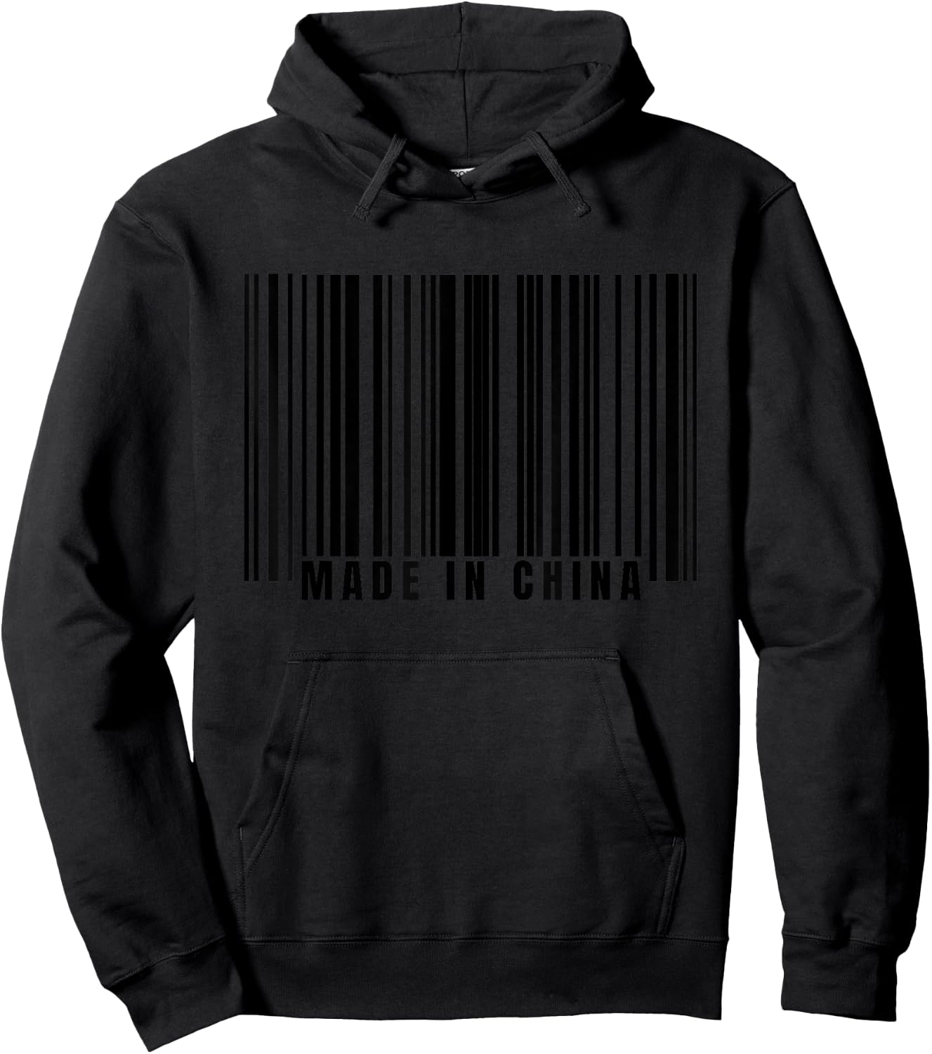 Barcode Made or Born in China Chinese Birth Country China Hoodie - Hoodie | Black