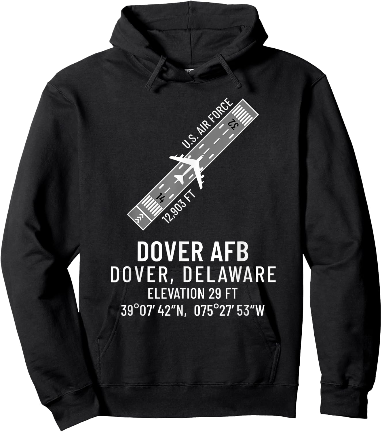 Dover AFB - Air Force Base Hoodie - Hoodie | Black