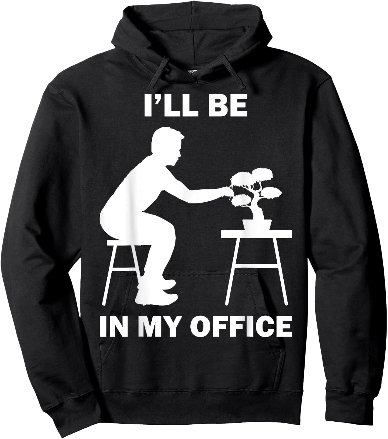 Funny Bonsai Tree Design Women Japanese Gardening Hoodie - Hoodie | Black