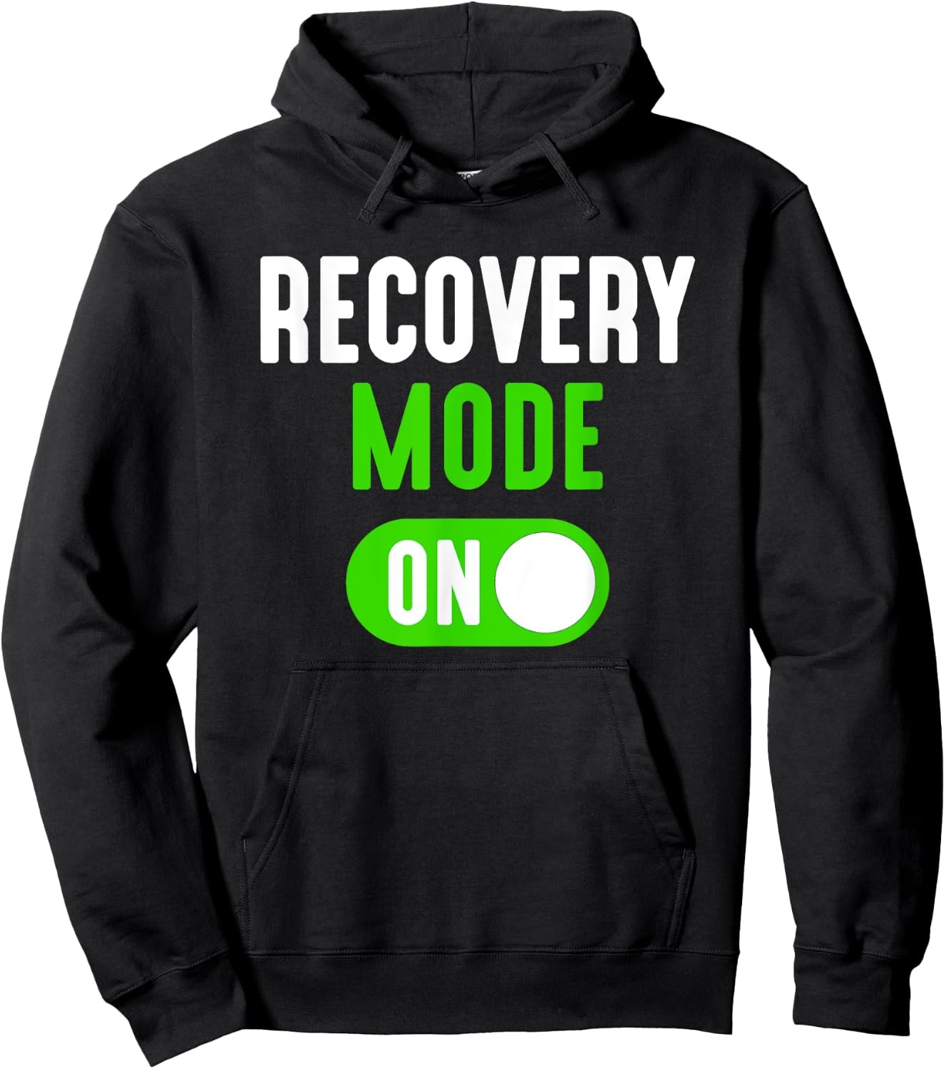 Recovery Mode On Get Well Funny Injury Gift Hoodie - Hoodie | Black