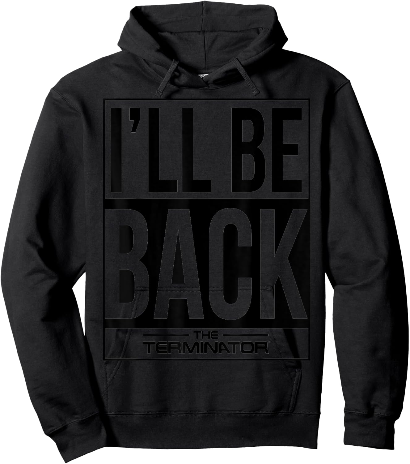 The Terminator I'll Be Back Iconic Comeback Sci-Fi Gamer Hoodie - Hoodie | Black