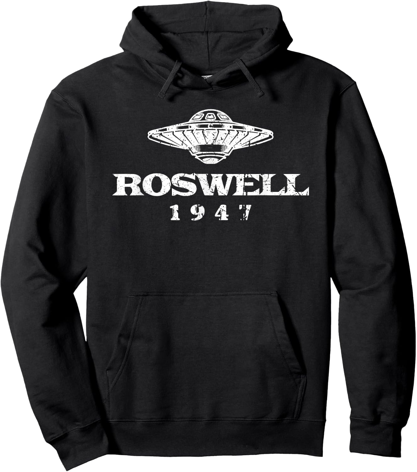 Roswell Incident 1947 UFO Alien Experience Conspiracy Fan Hoodie - Hoodie | Black