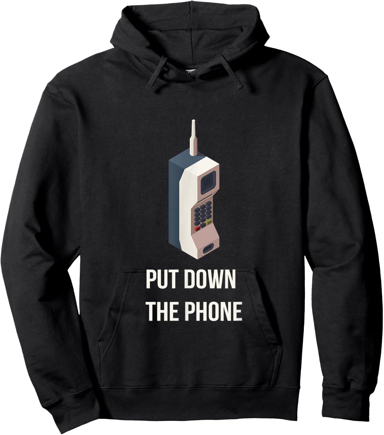 Enjoy Cool Retro Old School Phone Graphic Cool Designs Hoodie - Hoodie | Black