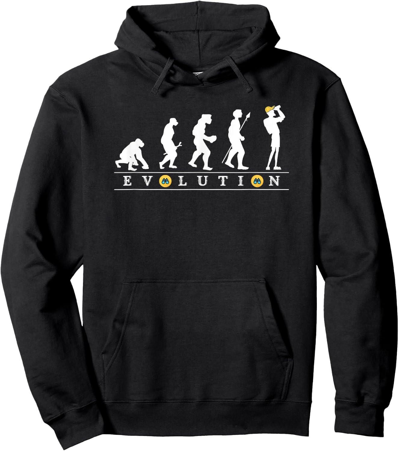 Birdwatcher Funny Evolution Bird Watching for birding birder Hoodie - Hoodie | Black