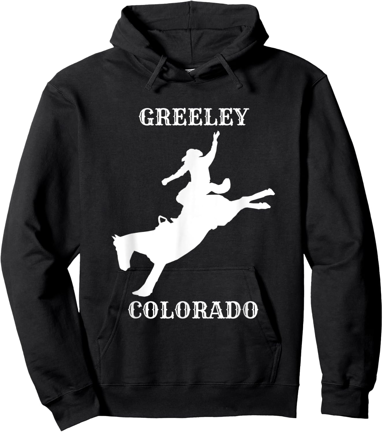 Greeley Stampede Rodeo in Colorado Hoodie - Hoodie | Black