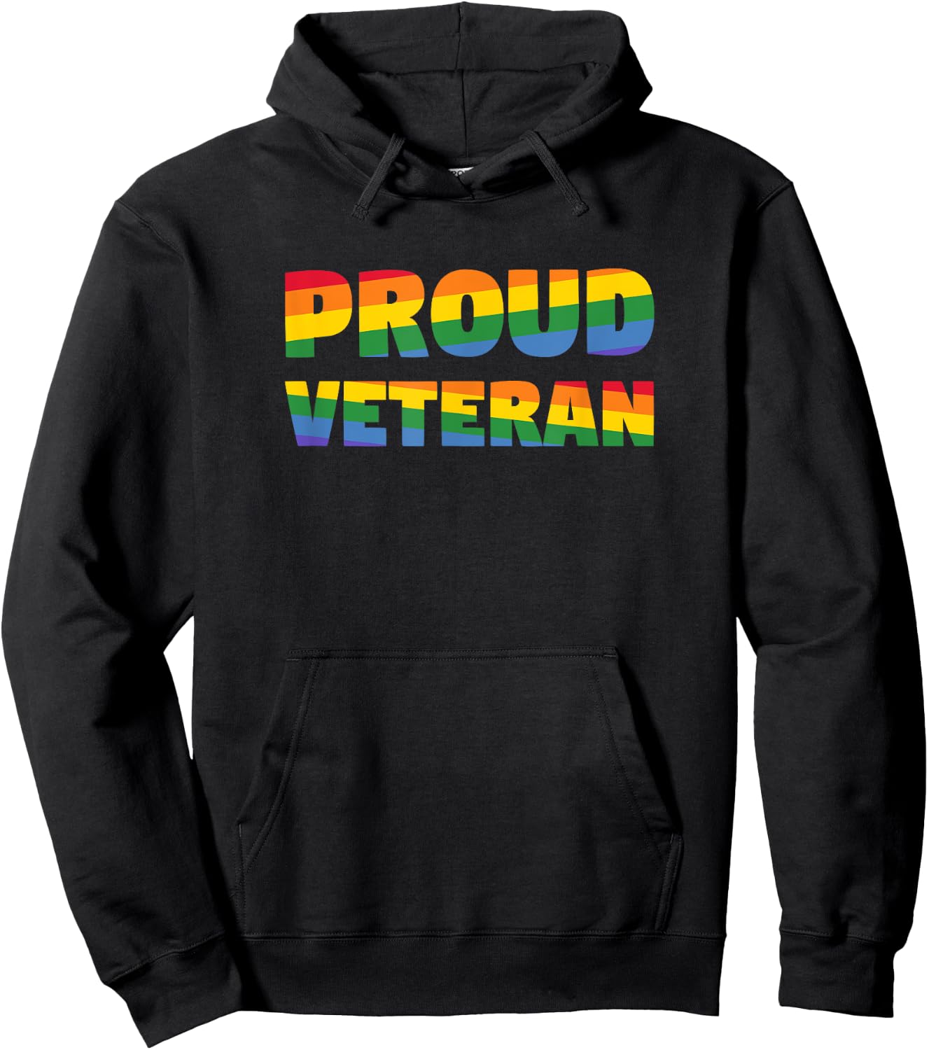 Gay Pride - Veteran Shirt - Gay Veteran Pride Shirt Hoodie - Hoodie | Black