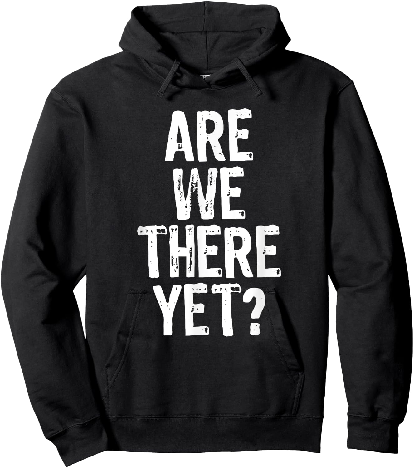 Are We There Yet? Road Trip Family Travel Funny Christmas Hoodie - Hoodie | Black