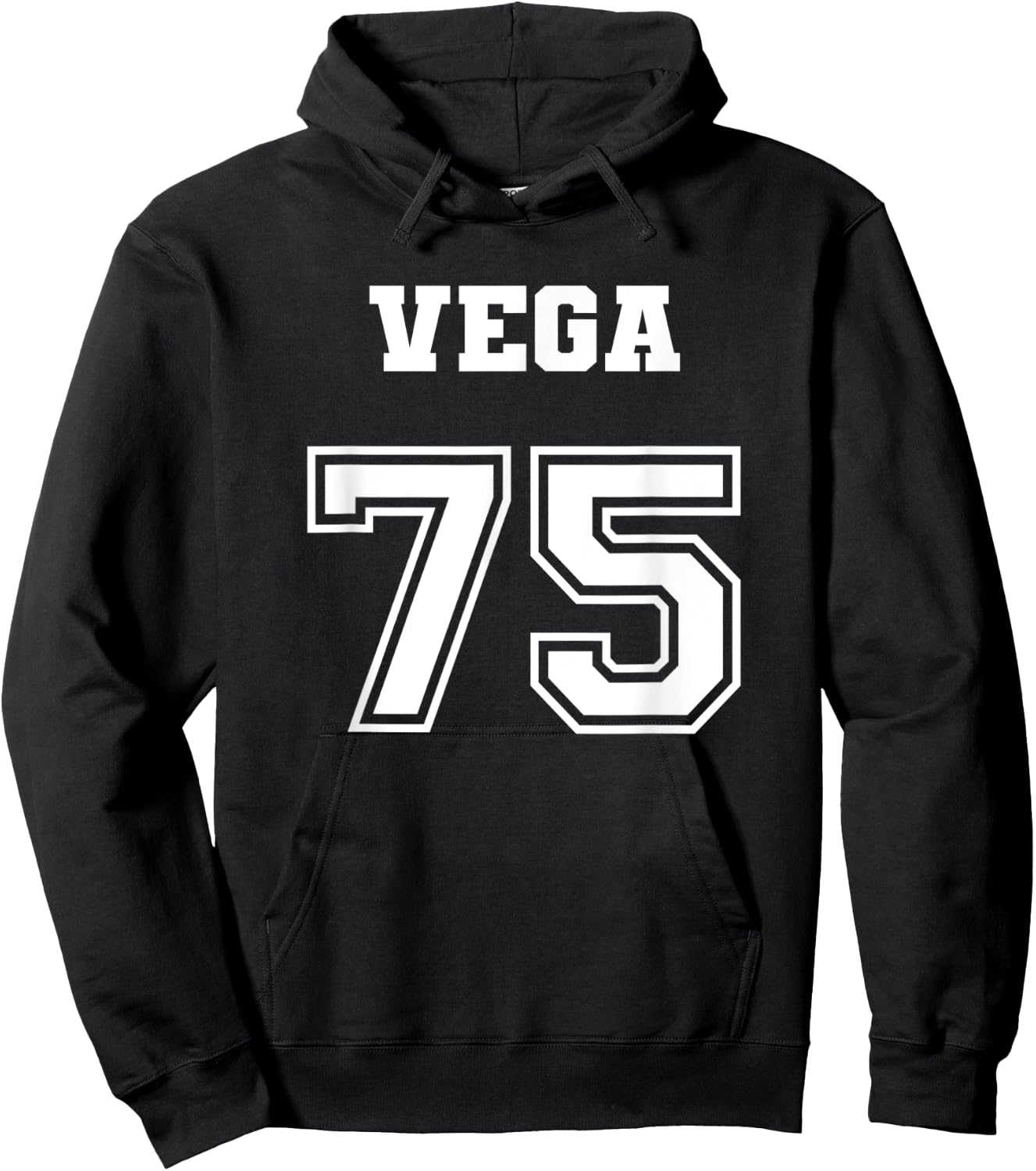 Jersey Style 1975 75 Vega Vintage Drag Racing Car Hoodie - Hoodie | Black