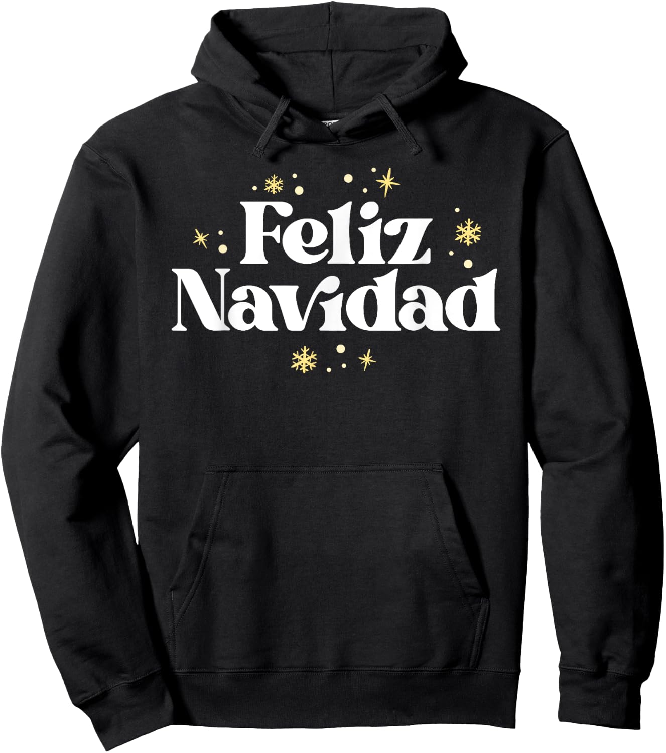 Vintage Feliz Navidad Retro Mexican Xmas Spanish Christmas Hoodie - Hoodie | Black