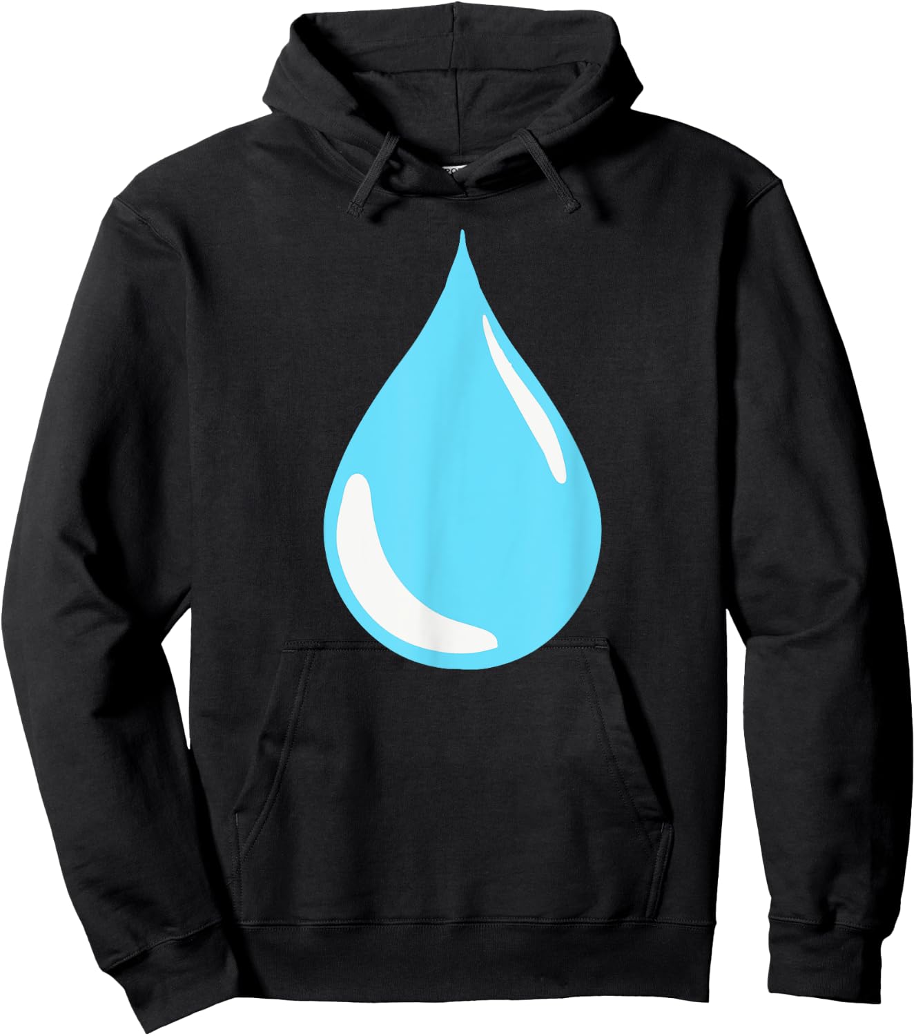 Vintage Water Is Life Minimalist Water Droplet Rain Graphic Hoodie - Hoodie | Black