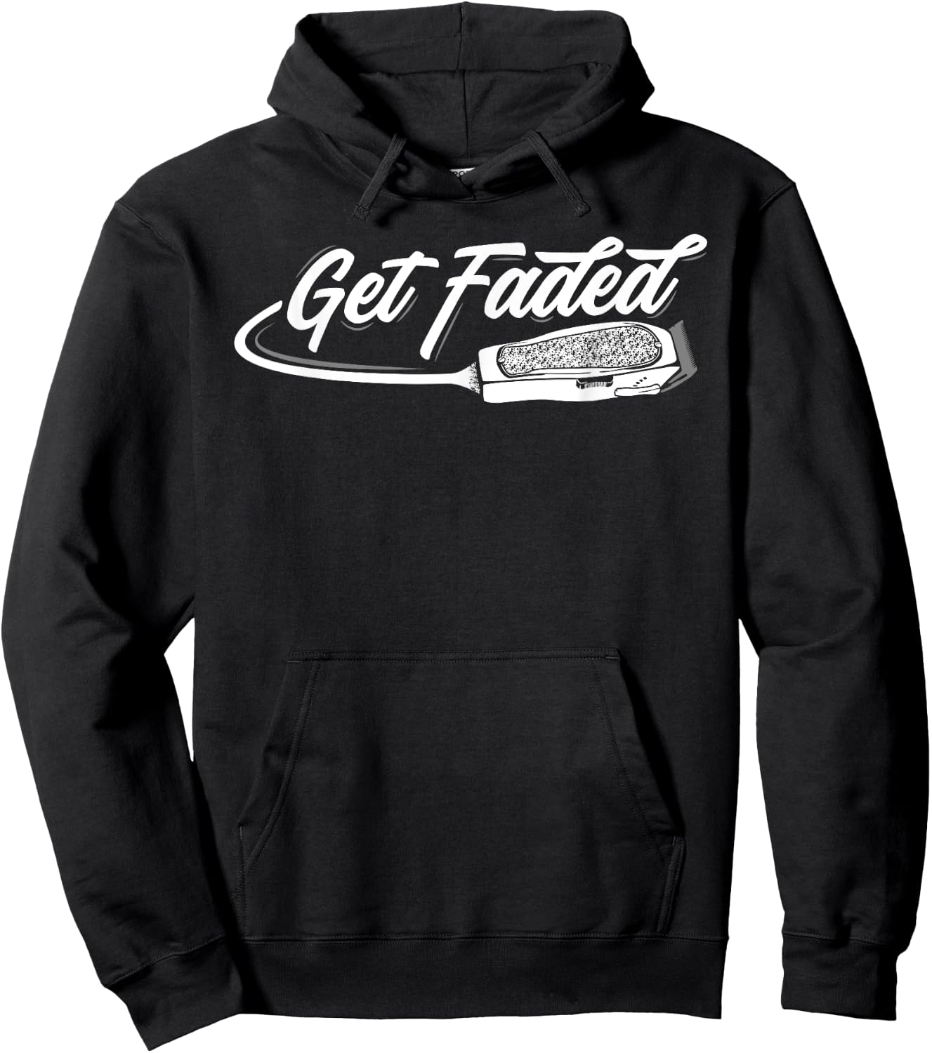 Funny Get Faded Barber Design Dad Hairstylist Lovers Hoodie - Hoodie | Black
