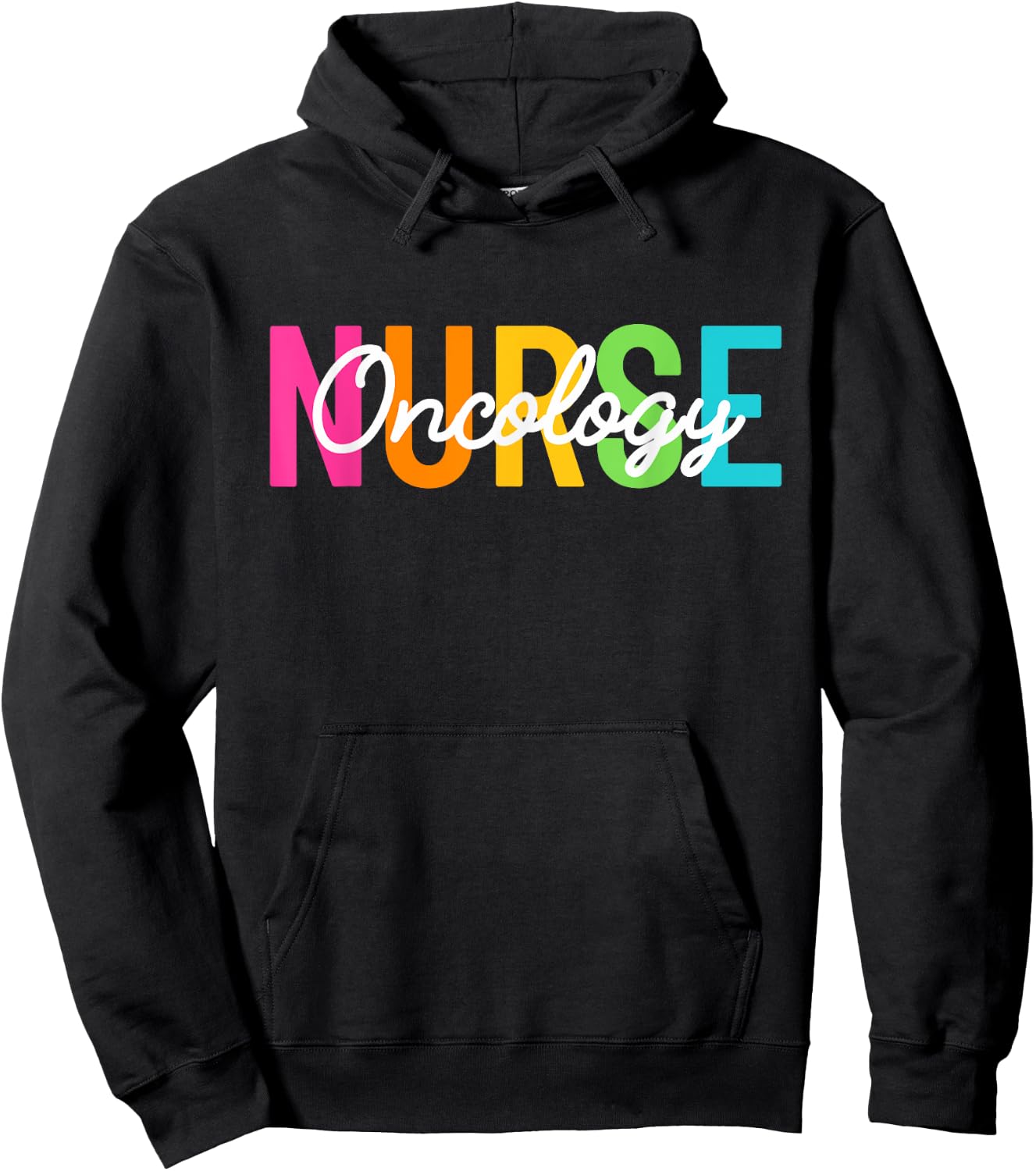 Oncology Nurse Cute Cancer Nurse RN Women Oncology Nursing Hoodie - Hoodie | Black