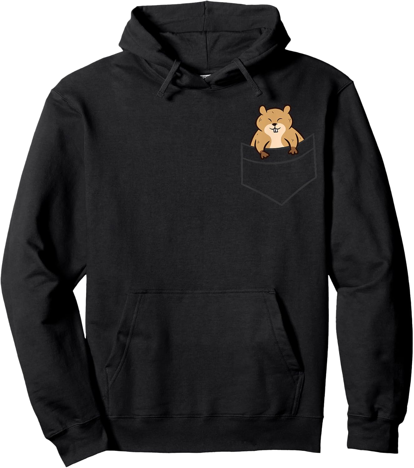 Gopher In The Pocket Cute Pocket Gopher Hoodie - Hoodie | Black