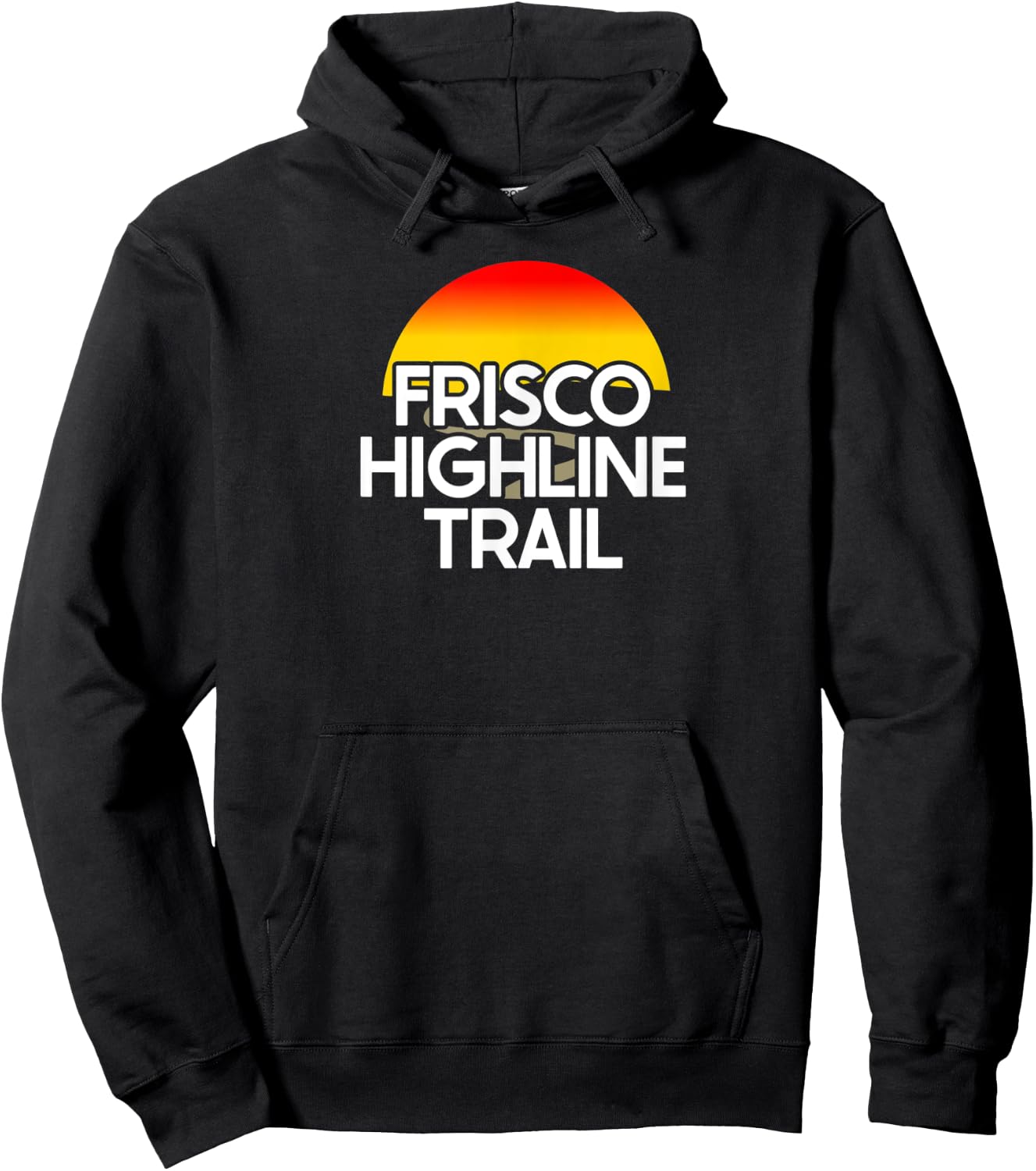 Frisco Highline Trail USA Rail Trail Biking Hoodie - Hoodie | Black