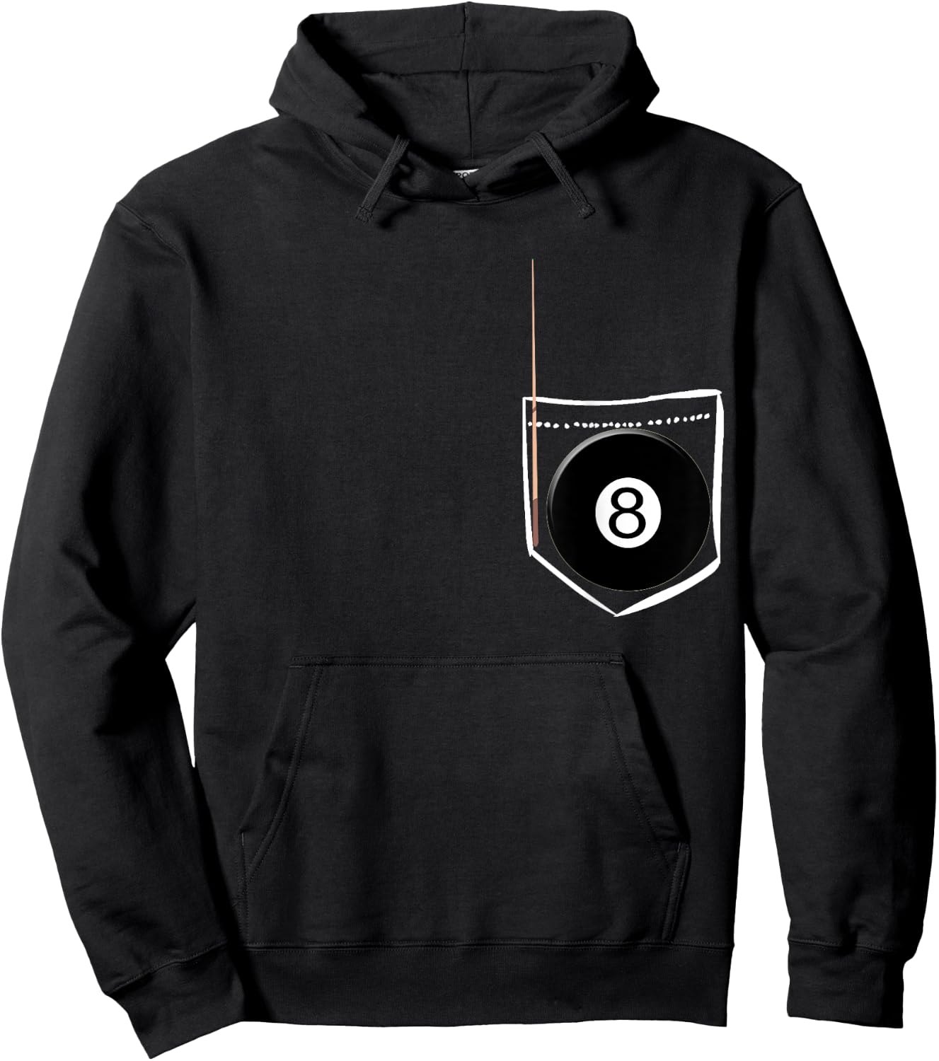 Billiard Pocket 8 Balls Cues Pool Snooker Hoodie - Hoodie | Black