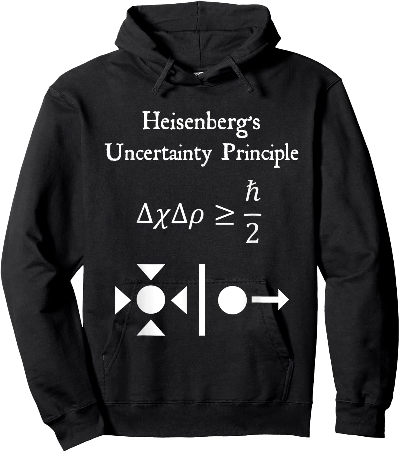 Nerdy Vintage Heisenberg's Uncertainty Physics Teacher Hoodie - Hoodie | Black