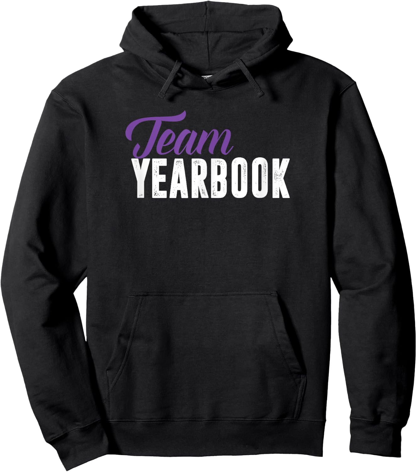 Yearbook Team Shirt for School Clubs, Staff Advisor, Purple Hoodie - Hoodie | Black