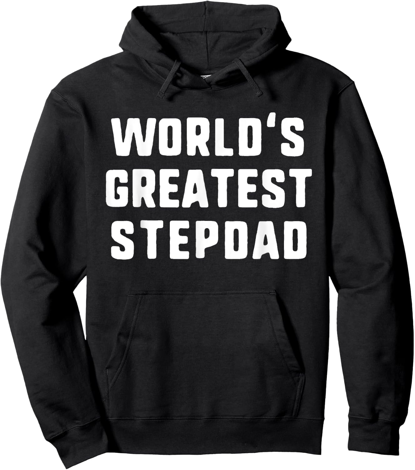 World's Greatest StepDad Funny Family Step-Dad Hoodie - Hoodie | Black