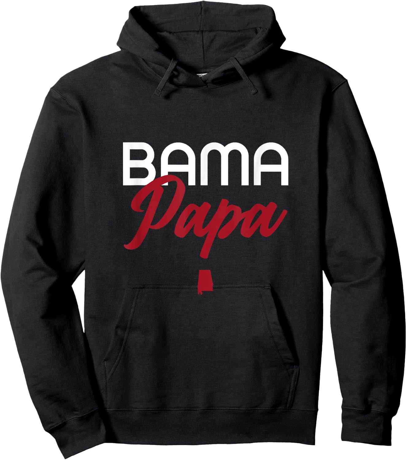 Bama Papa - Alabama Dad, Grandpa Hoodie - Hoodie | Black