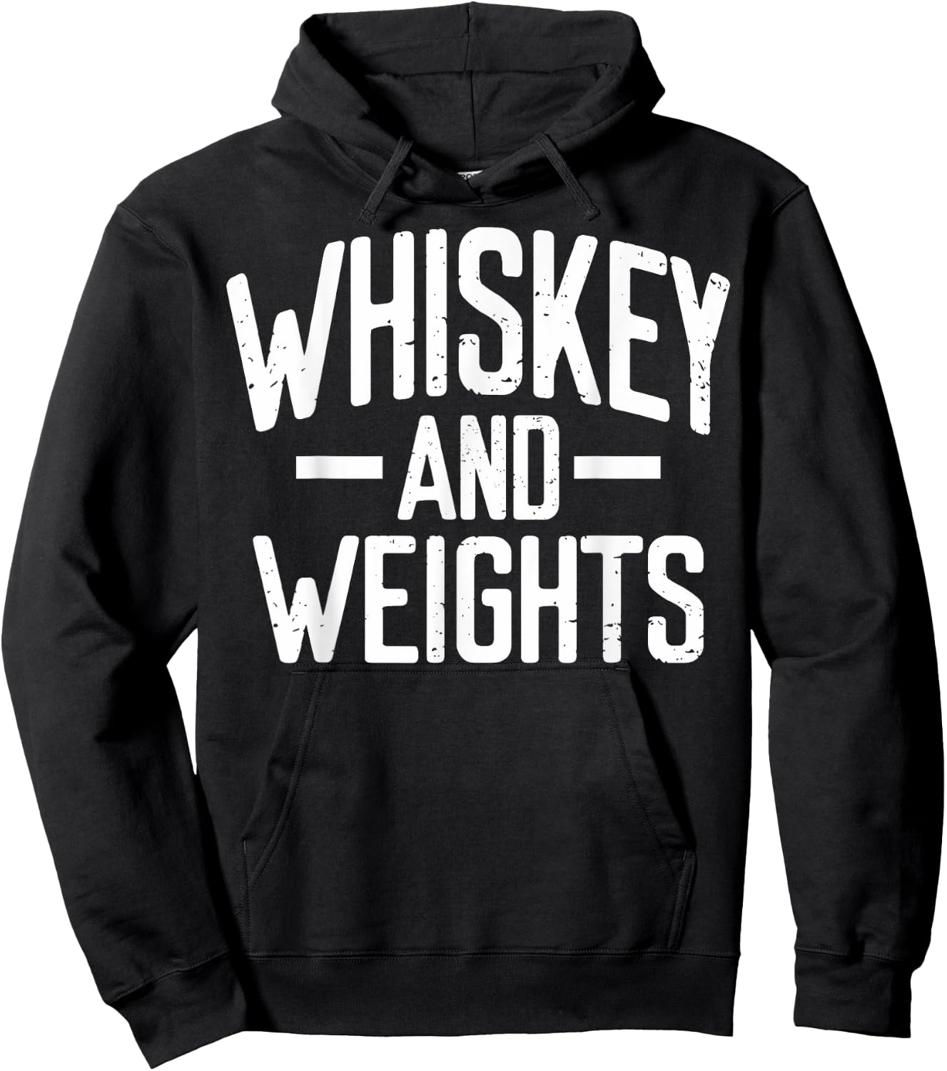 Weightlifting Whiskey And Weights Workout Related Gym Lovers Hoodie - Hoodie | Black