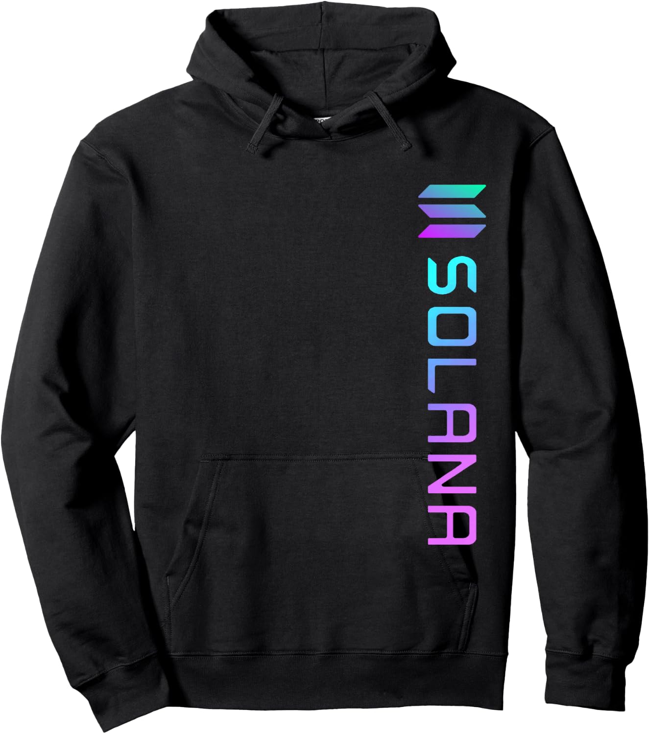Colorful Solana SOL Logo Crypto Blockchain | Solana SOL Hoodie - Hoodie | Black