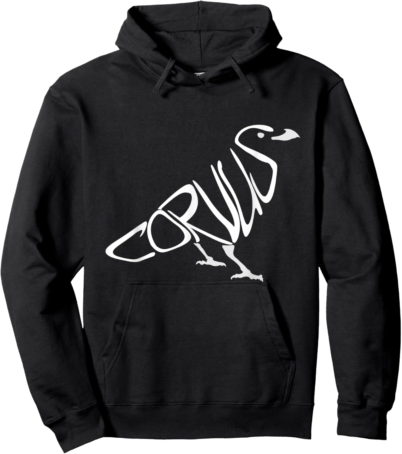 Corvus, Crow, Raven, Jackdaw, Rook, , Men's, Women's Hoodie - Hoodie | Black