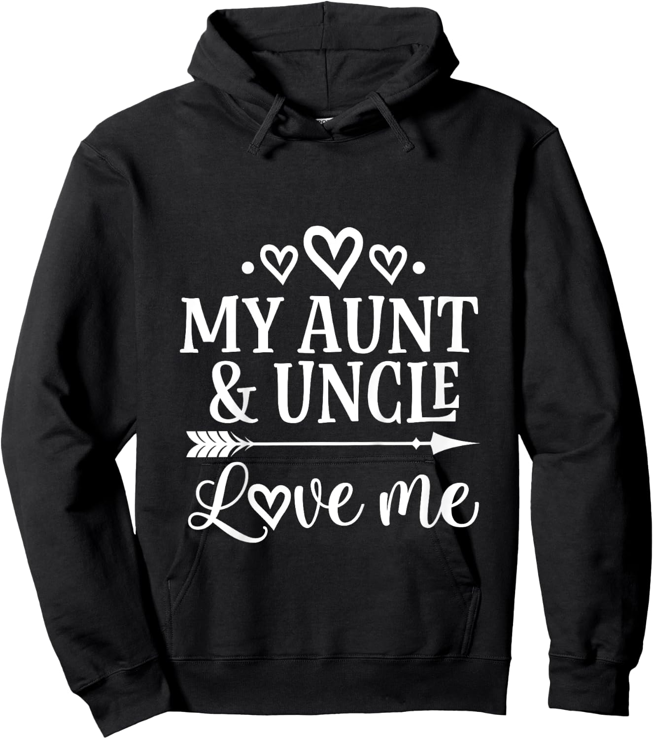 My Aunt and Uncle Love Me Niece Hoodie - Hoodie | Black