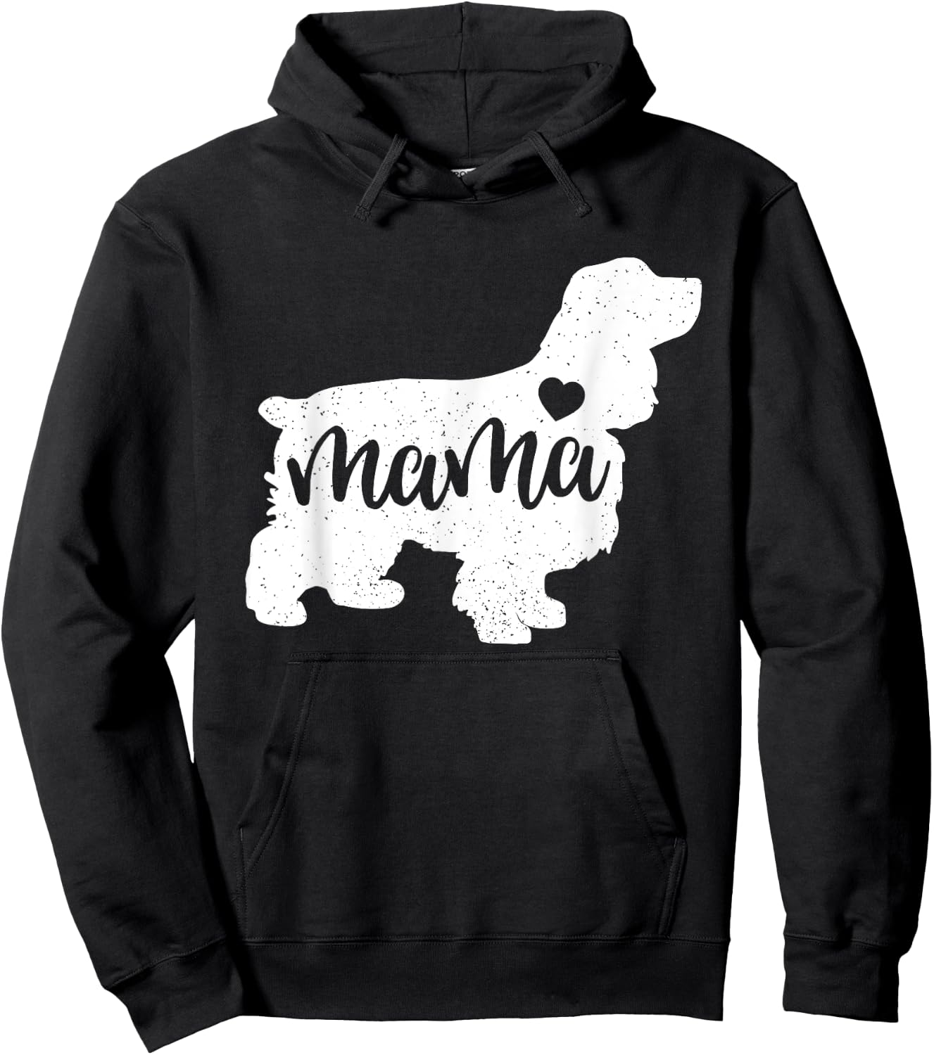 Cocker Spaniel Mother's Day Mum Dog Mum Paw Lover Hoodie - Hoodie | Black