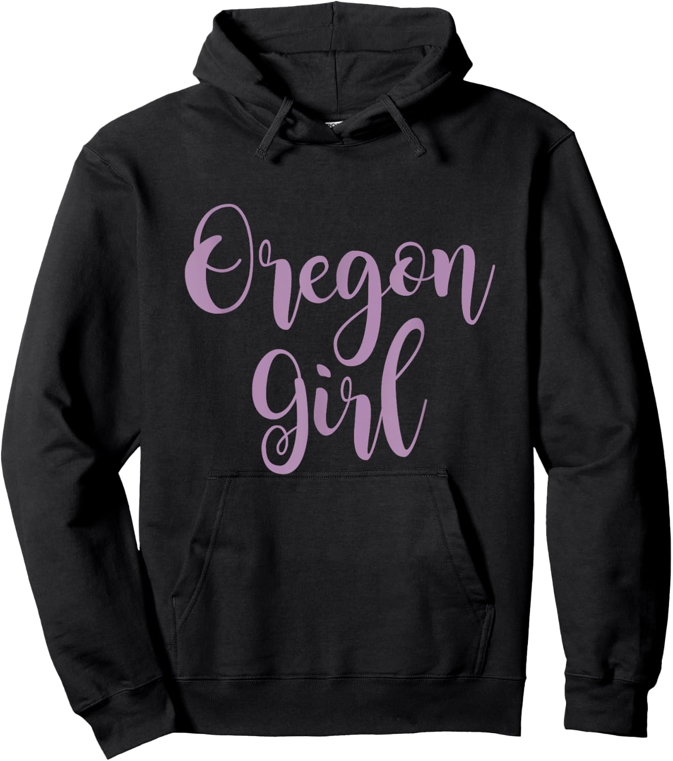 OR Lettering Cute Oregon Girl Hoodie - Hoodie | Black