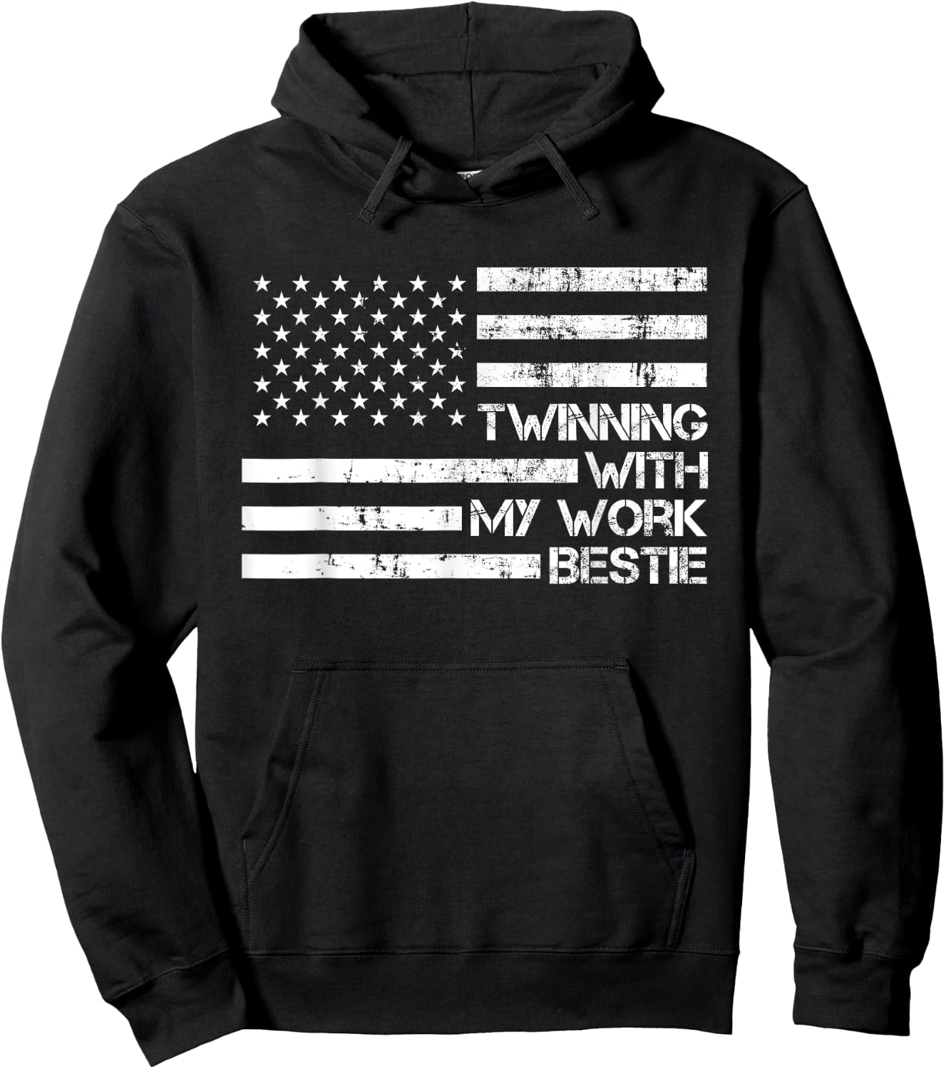 Twinning With My Work Bestie Spirit Week Best Friend Twin Hoodie - Hoodie | Black