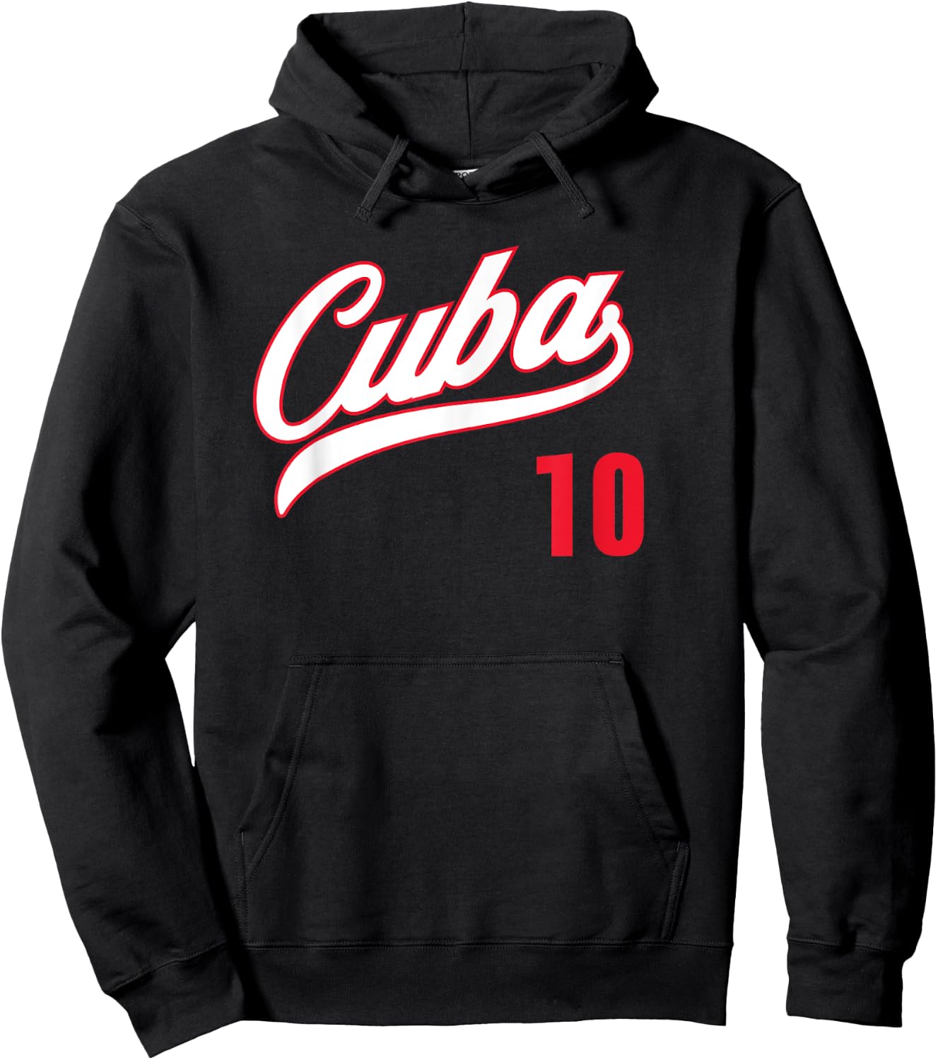 Cuba Baseball Remera Beisbol Cuban Jersey 10 Hoodie - Hoodie | Black