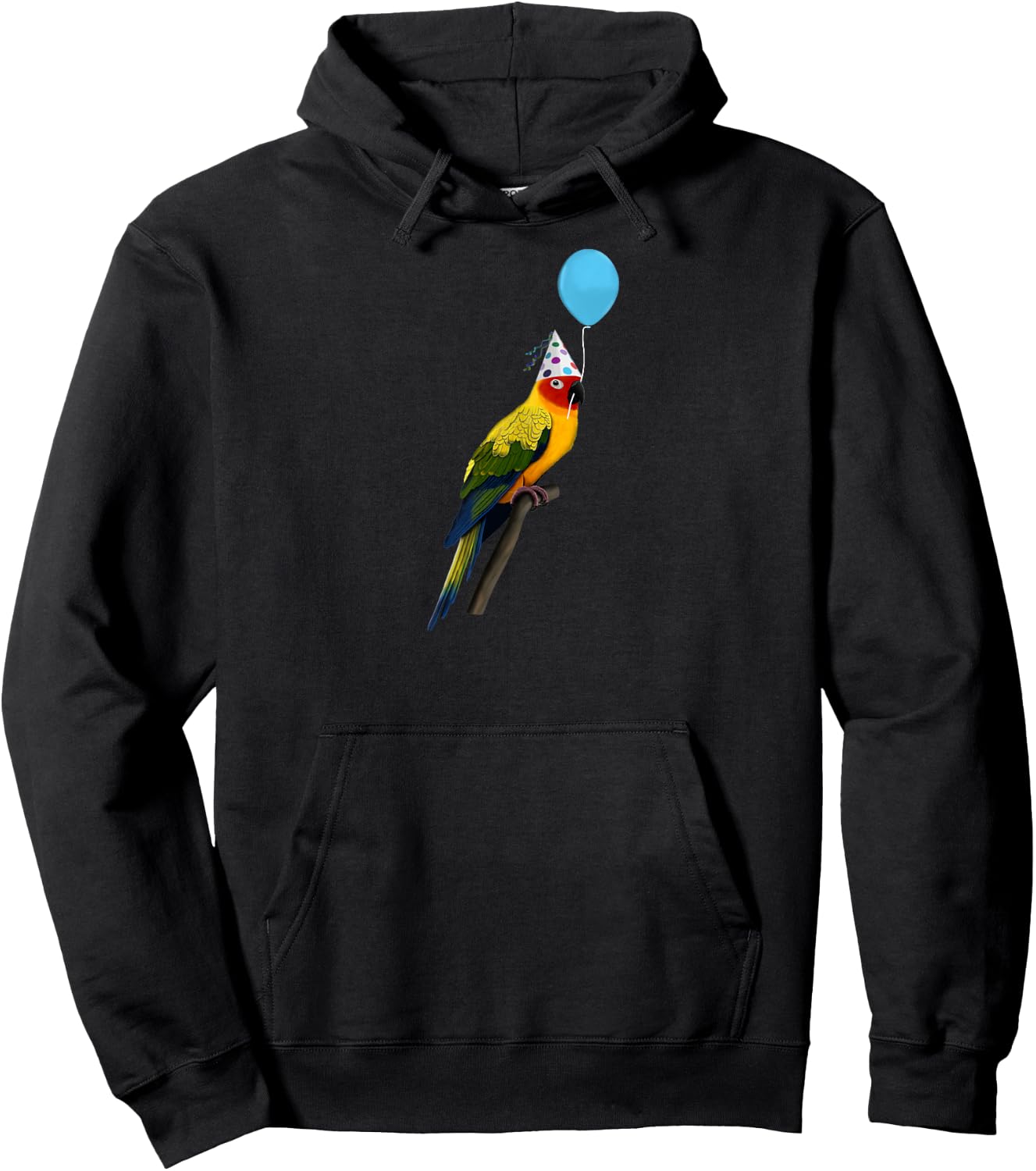 Sun Conure Bird Party Birdwatcher Animal Biologist Hoodie - Hoodie | Black