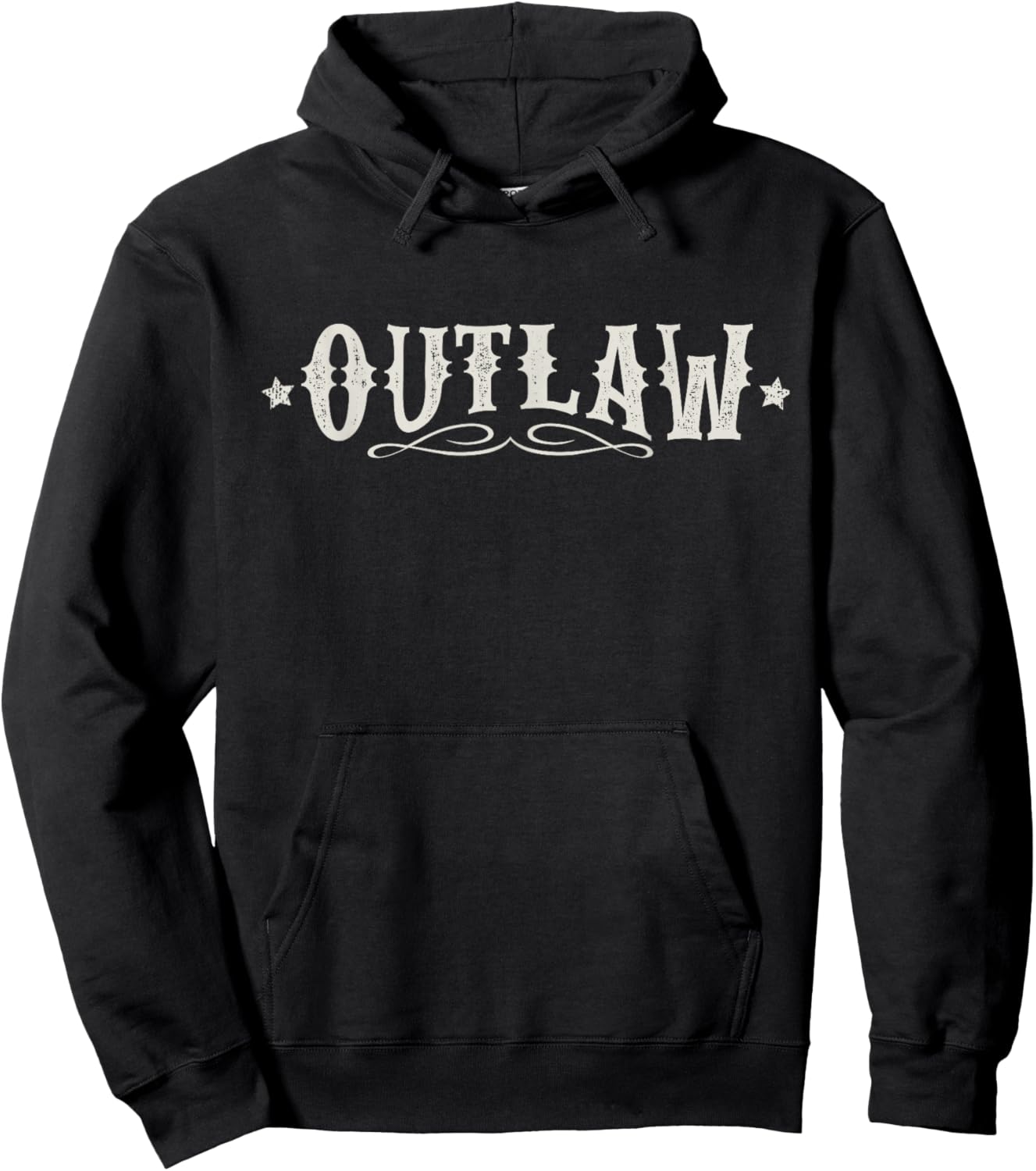 Western, Rodeo, Outlaw , Attitude Hoodie - Hoodie | Black