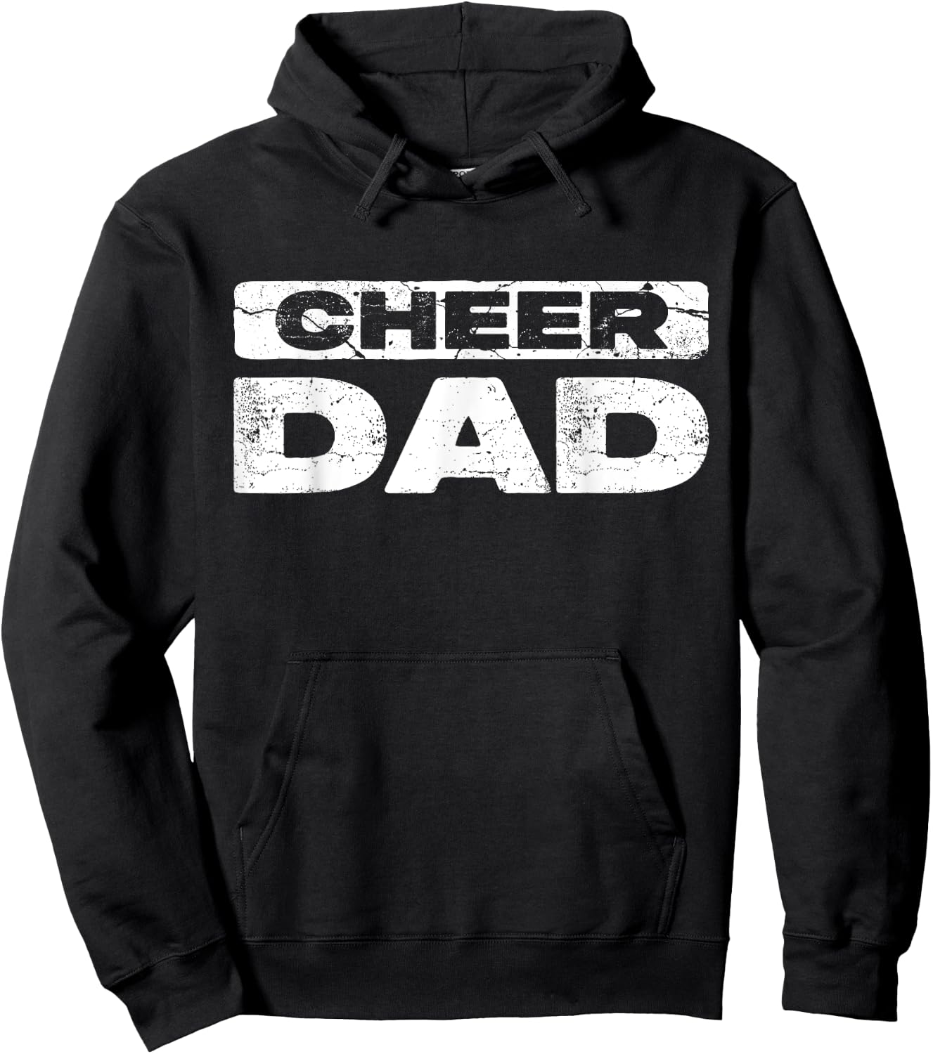 Cheer Dad Shirt Men Fathers Day Cheerleading Dad Hoodie - Hoodie | Black