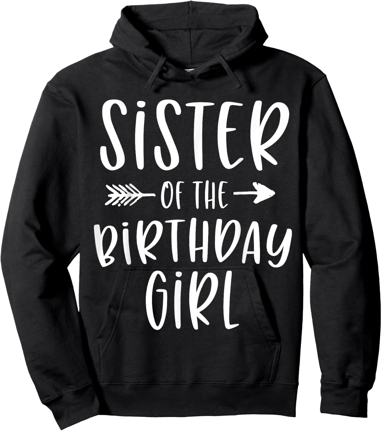 Sister of the Birthday Girl Sibling Birthday Party Hoodie - Hoodie | Black