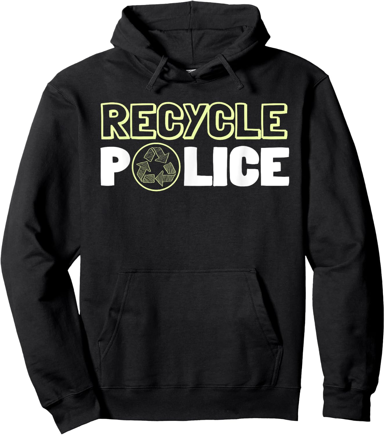 Recycling Environmentalist Recycle Police Earth Day Nature Hoodie - Hoodie | Black