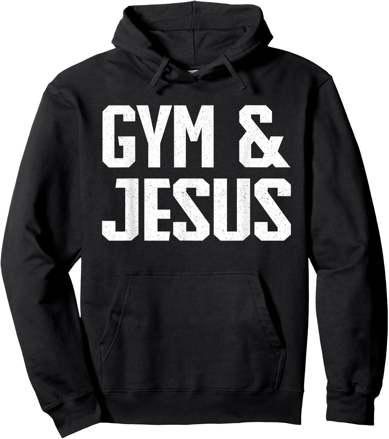 Gym and Jesus | Christian Workout Gym and Jesus Hoodie - Hoodie | Black