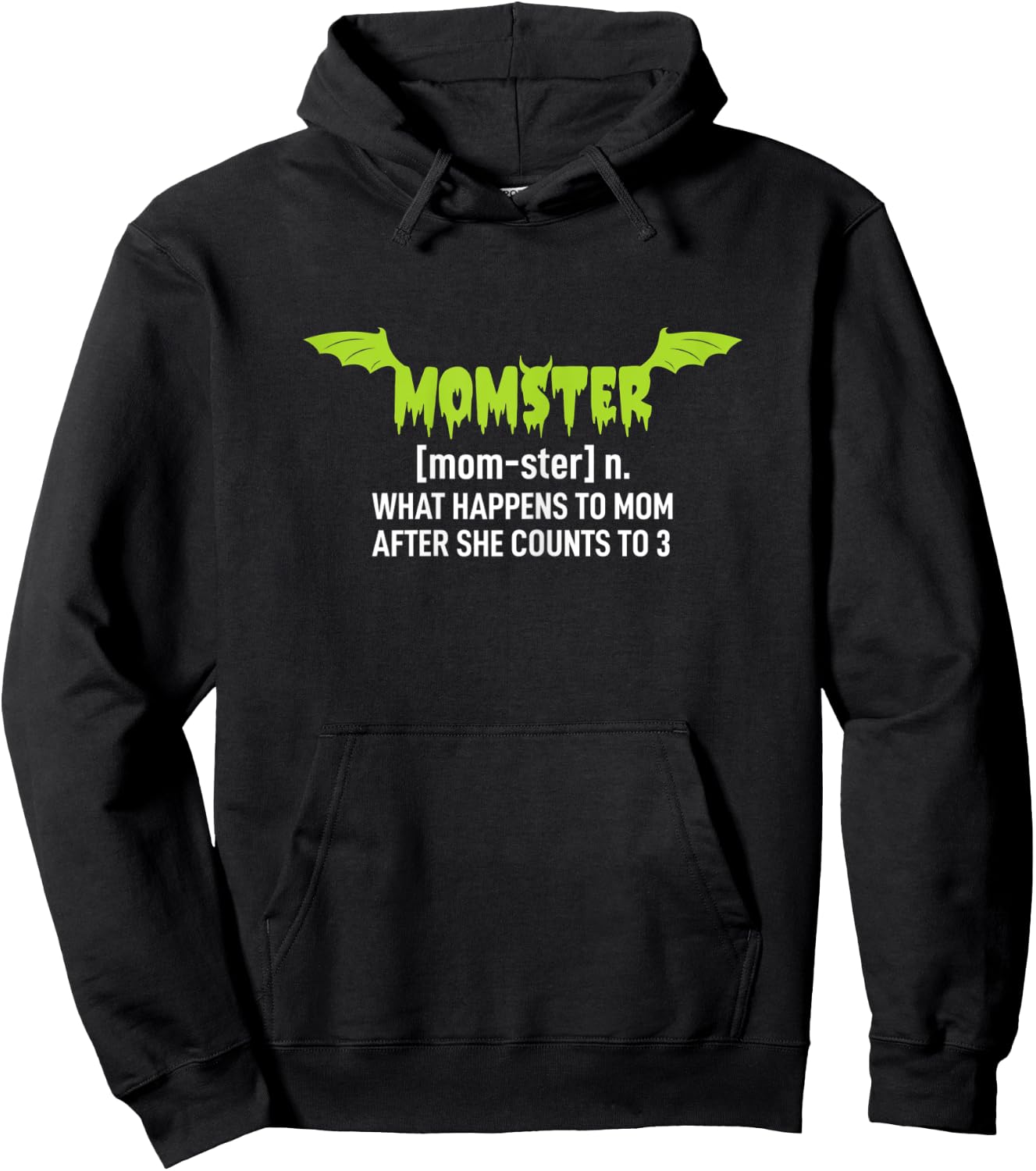 Momster Shirt Spooky Halloween Costume - Mom Ster Hoodie - Hoodie | Black