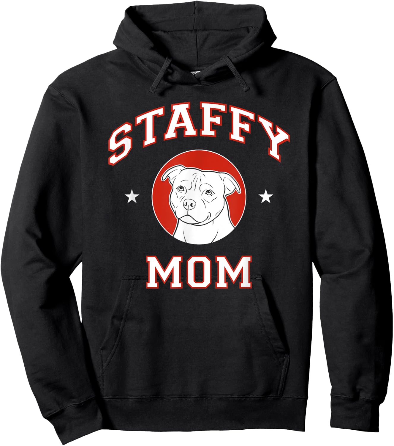 Staffordshire Bull Terrier Mom Dog Mother Women Girls Kids Hoodie - Hoodie | Black
