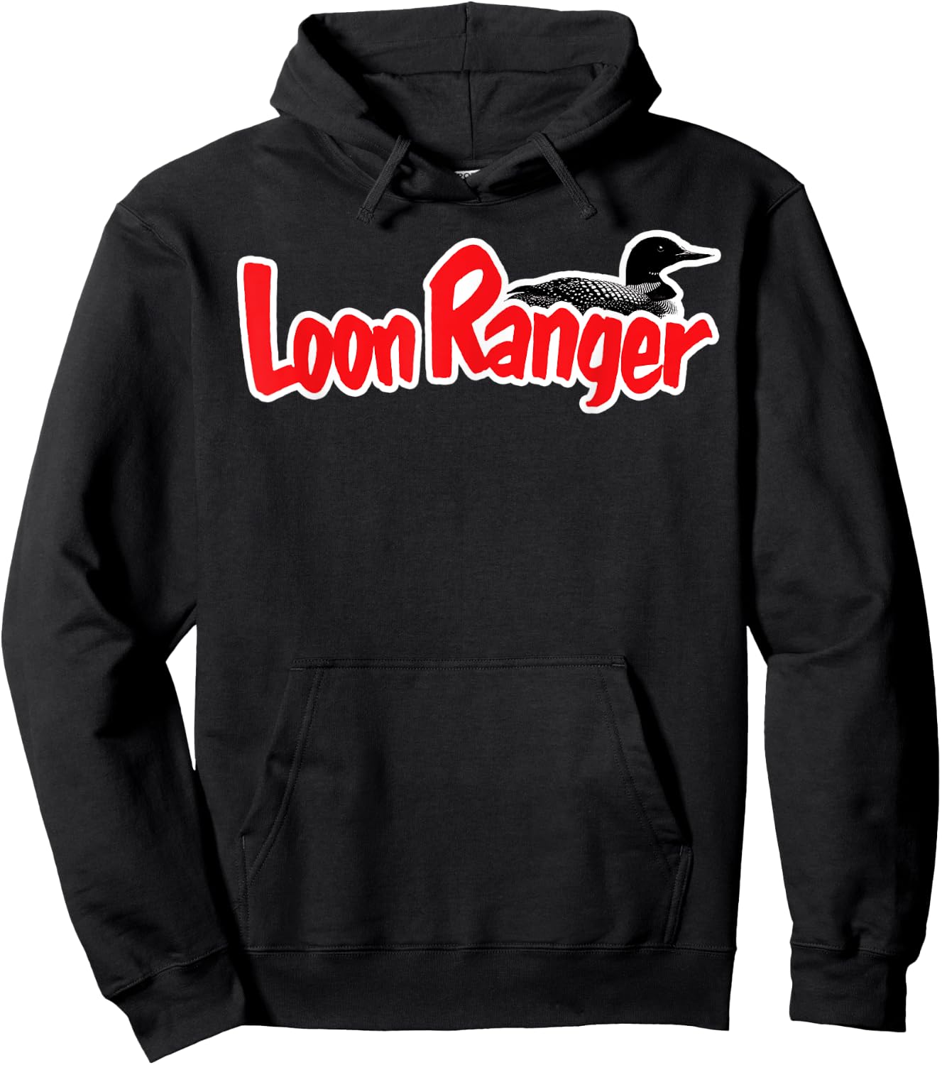 Loon Ranger Watching Birdwatching Birdwatcher Birding Hoodie - Hoodie | Black