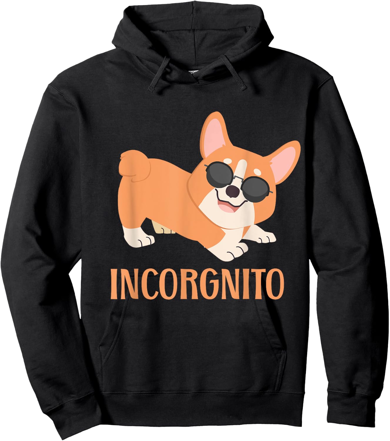 Incorgnito | Welsh Corgi Owner Funny Dog Lover Hoodie - Hoodie | Black